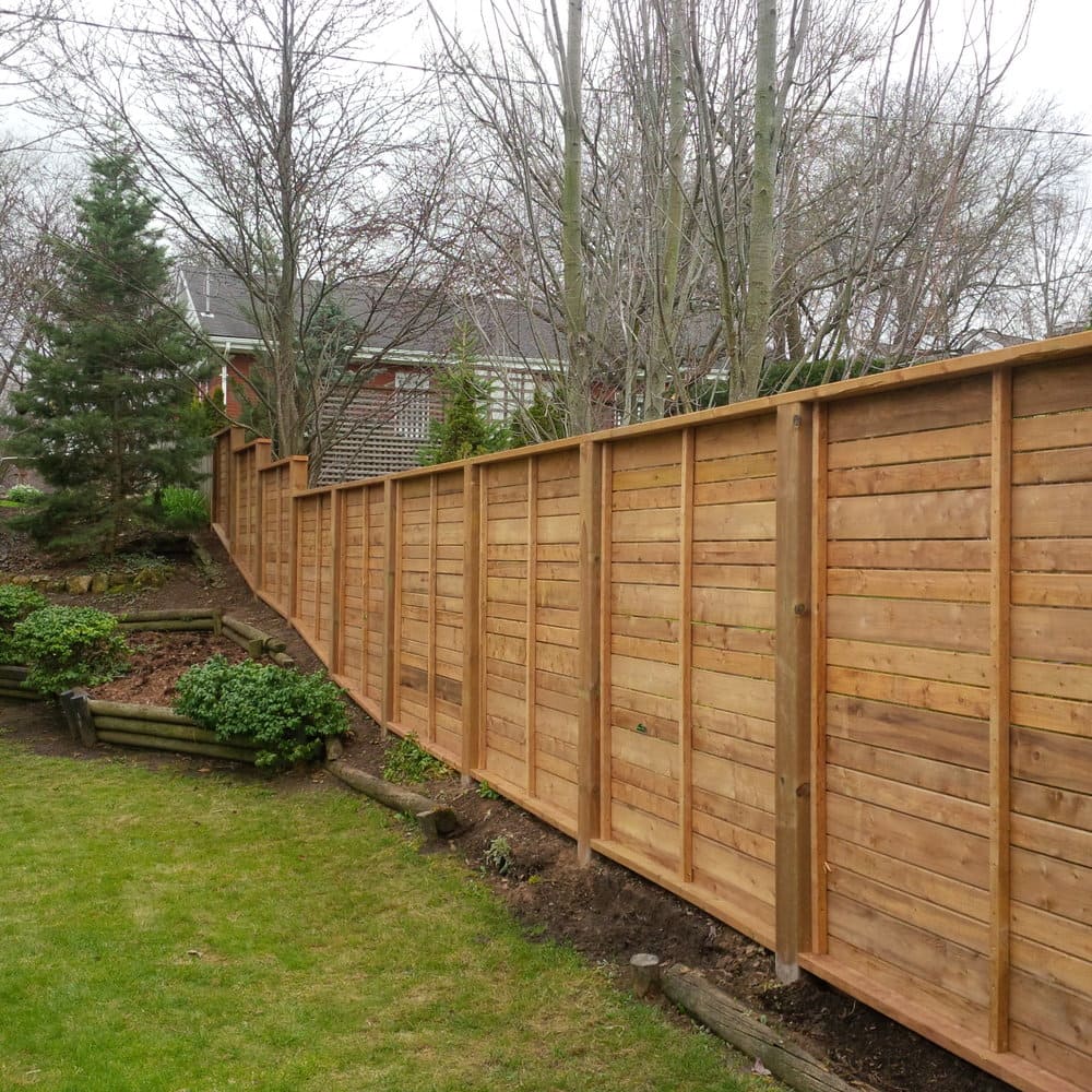 Wood fence installation in London, Ontario